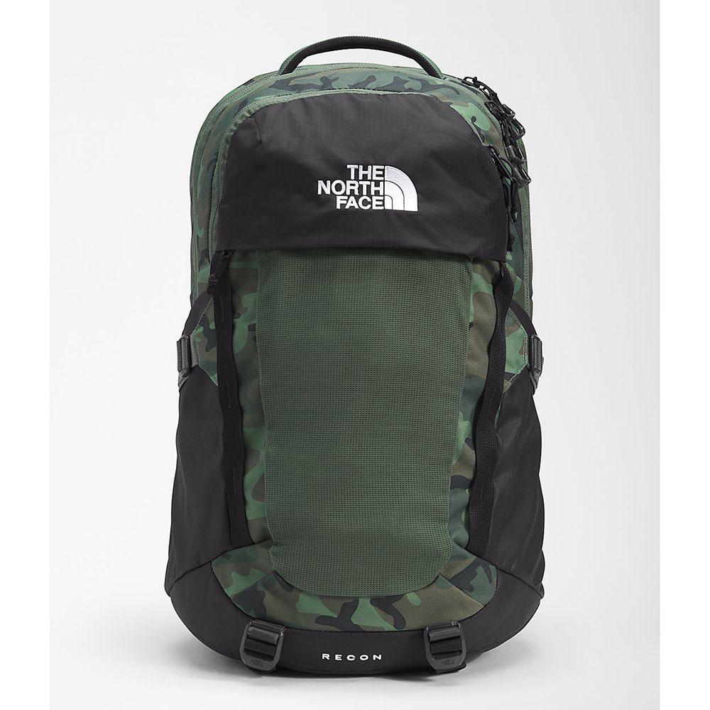 The North Face Recon Ανδρικα Σακιδιο Πλατησ - Πρασινο / Καμουφλάζ / Μαυρα (EFSJ97640)